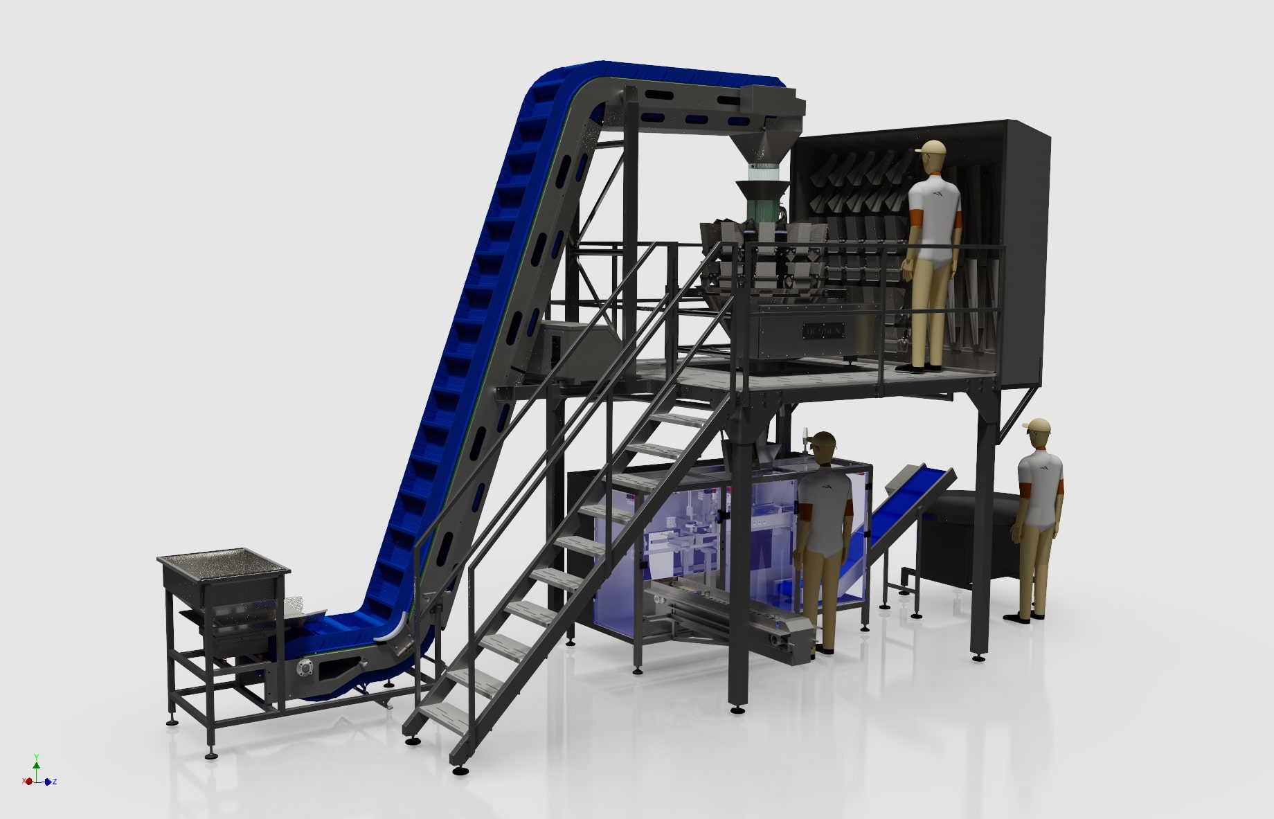 Packaging Line With Pouch Machine